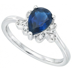 Echte Saffier Ring 2.30 Karaat
