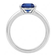 Afbeelding in Gallery-weergave laden, Ceylon Sapphire Solitaire Trillion-vormige ring 1 karaat sieraden goud
