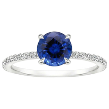 Afbeelding in Gallery-weergave laden, Ceylon Sapphire Verlovingsring Met Accenten 2,50 Karaat Goud 14K

