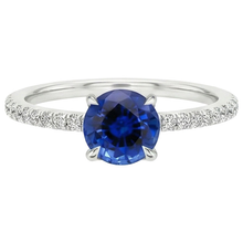 Afbeelding in Gallery-weergave laden, Ceylon Sapphire Verlovingsring Met Accenten 2,50 Karaat Goud 14K

