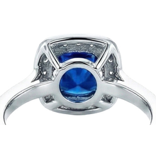 Afbeelding in Gallery-weergave laden, echte round diamant 2.00karaat ring profielweergave
