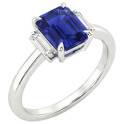 Echte Saffier Ring 2.50 Karaat