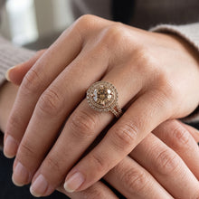 Afbeelding in Gallery-weergave laden, Champagne Woestijn Diamant Bruidsring – Fijne Diamant 4 karaat
