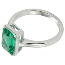 Afbeelding in Gallery-weergave laden, Smaragd Edelsteen Ring – hoekaanzicht

