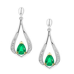 Op maat gemaakt Gemstone Earring – Fijne Smaragd 1 karaat |