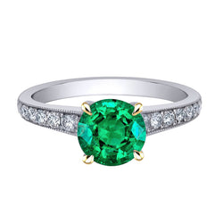 Colombiaanse Smaragd Sieraadsteen Ring – GIA-Gecertificeerd 2,50