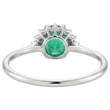 Afbeelding in Gallery-weergave laden, Smaragd Edelsteen Ring – bovenaanzicht

