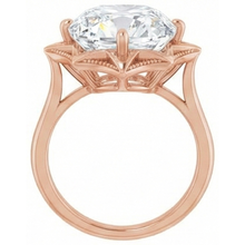 Afbeelding in Gallery-weergave laden, Briljant Solitaire Ring 5-karaat 14K Rosé Goud – profielaanzicht
