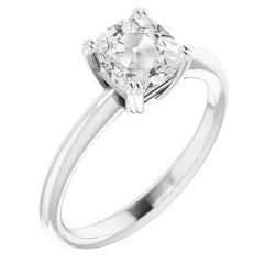 5 karaat Diamant Solitaire Verlovingsring in 14 Karaat Witgoud