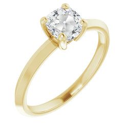 Diamant Solitaire Verlovingsring – Antiek Cushion 3,50 karaat 14
