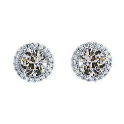 Oorstekers 14K Witgoud met Fijne Diamant – 1,50 karaat