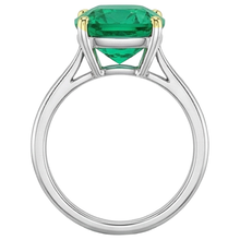 Afbeelding in Gallery-weergave laden, Smaragd Gekleurde Steen Ring – bovenaanzicht

