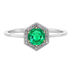 Designer Gekleurde Steen Ring – Fijne Smaragd 2 karaat |