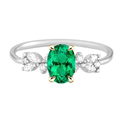 Colombiaanse Smaragd Edelsteen Ring – GIA-Gecertificeerd 2