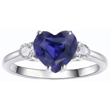 Afbeelding in Gallery-weergave laden, echte round diamant 2.50karaat ring bovenaanzicht
