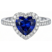 Afbeelding in Gallery-weergave laden, echte round diamant 4karaat ring zijaanzicht
