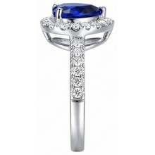 Afbeelding in Gallery-weergave laden, echte round diamant 4karaat ring bovenaanzicht
