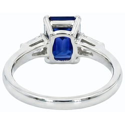 Echte Saffier Ring 3 Karaat