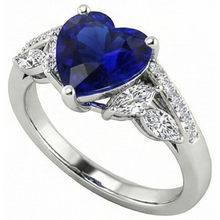 Afbeelding in Gallery-weergave laden, echte round diamant 4karaat ring close-up detail
