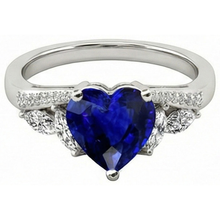 Afbeelding in Gallery-weergave laden, echte round diamant 4karaat ring bovenaanzicht
