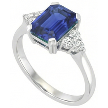 Afbeelding in Gallery-weergave laden, echte round diamant 3karaat ring close-up detail
