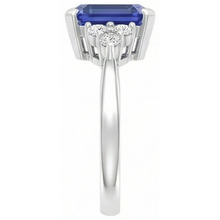 Afbeelding in Gallery-weergave laden, echte round diamant 3karaat ring bovenaanzicht
