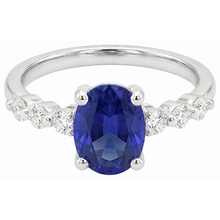 Afbeelding in Gallery-weergave laden, echte round diamant 4karaat ring bovenaanzicht
