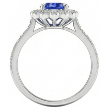 Afbeelding in Gallery-weergave laden, echte round diamant 3karaat ring profielweergave
