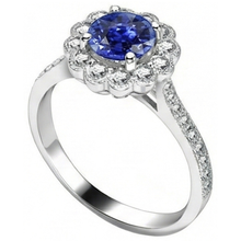 Afbeelding in Gallery-weergave laden, echte round diamant 3karaat ring close-up detail
