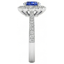 Afbeelding in Gallery-weergave laden, echte round diamant 3karaat ring bovenaanzicht
