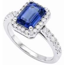 Afbeelding in Gallery-weergave laden, echte round saffier 4karaat ring close-up detail

