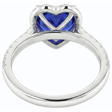 Afbeelding in Gallery-weergave laden, echte heart saffier 3.50karaat ring op wit

