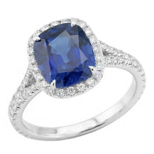 Afbeelding in Gallery-weergave laden, echte round diamant 4karaat ring vooraanzicht
