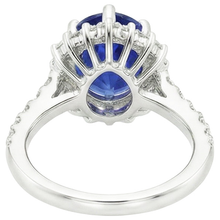 Afbeelding in Gallery-weergave laden, echte round diamant 5karaat ring zijaanzicht
