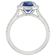 Afbeelding in Gallery-weergave laden, echte round diamant 3.25karaat ring zijaanzicht
