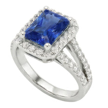 Afbeelding in Gallery-weergave laden, echte round diamant 3.50karaat ring bovenaanzicht
