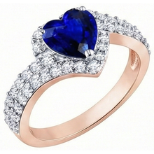 Afbeelding in Gallery-weergave laden, echte round diamant 4.50karaat ring zijaanzicht
