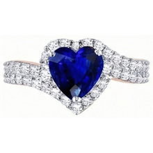 Afbeelding in Gallery-weergave laden, echte round diamant 4.50karaat ring bovenaanzicht

