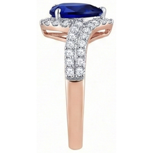 Afbeelding in Gallery-weergave laden, echte round diamant 4.50karaat ring op wit
