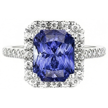 Afbeelding in Gallery-weergave laden, echte round diamant 3.50karaat ring zijaanzicht
