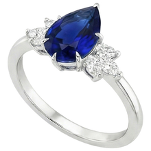 Afbeelding in Gallery-weergave laden, Natuurlijke Saffier Ring 7.25ct - Witgoud 14K
