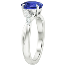 Afbeelding in Gallery-weergave laden, Natuurlijke Saffier Ring 4.45ct - Witgoud 14K
