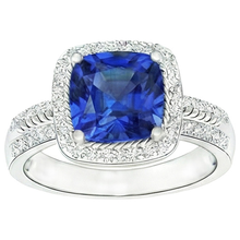 Afbeelding in Gallery-weergave laden, echte round diamant 4.50karaat ring zijaanzicht
