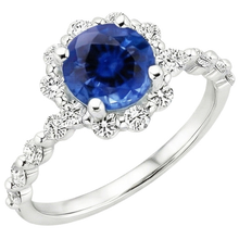 Afbeelding in Gallery-weergave laden, echte round diamant 3karaat ring zijaanzicht
