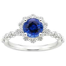Afbeelding in Gallery-weergave laden, echte round diamant 3karaat ring close-up detail
