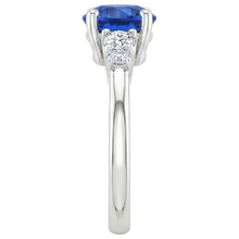 Afbeelding in Gallery-weergave laden, echte round diamant 2.50karaat ring profielweergave
