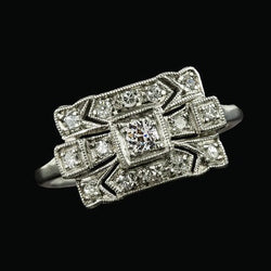 Dames Oude Geslepen Ronde Echt Diamanten ring 1,75 Karaat Witgoud 14K Sieraden