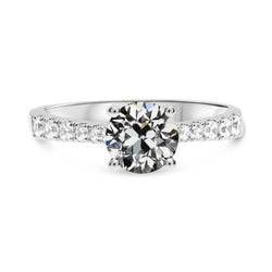 Natuurlijke Diamanten Ring 3.50ct - Witgoud 14K