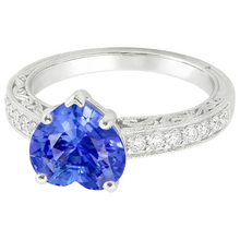 Afbeelding in Gallery-weergave laden, echte round diamant 2karaat ring bovenaanzicht
