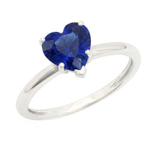 Afbeelding in Gallery-weergave laden, echte heart diamant 2karaat ring bovenaanzicht
